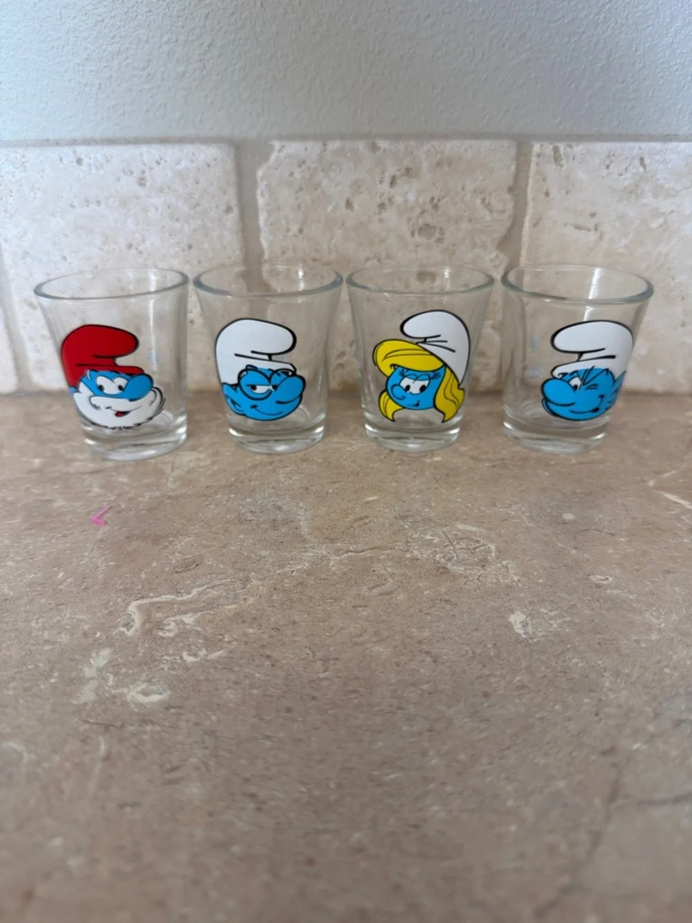 Smurf Shot Glasses 2011 NEW
